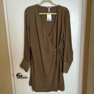 NEW H&M Brown Wrap Dress